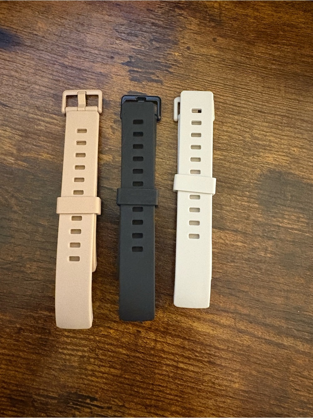 Silicone Replacement Watch Bands - Black, Beige, Cream